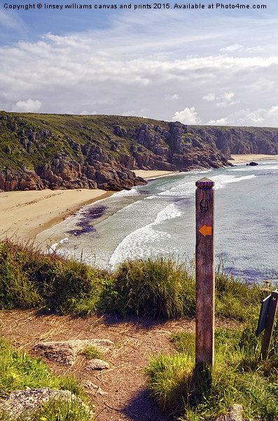 To Porthcurno  Picture Board by Linsey Williams