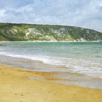 Buy canvas prints of  Sunshine On The Isle Of Purbeck by Linsey Williams