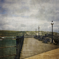 Buy canvas prints of  Textures On Swanage Pier by Linsey Williams