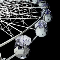 Buy canvas prints of  Leicester's Big Wheel 1 by Linsey Williams