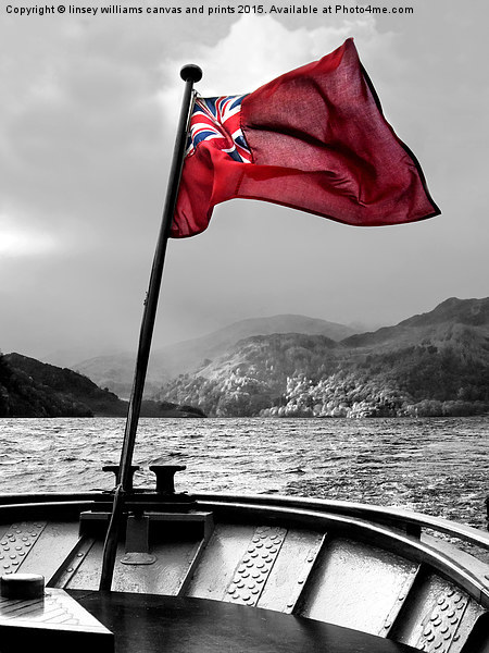  Red Ensign Isolated. Picture Board by Linsey Williams