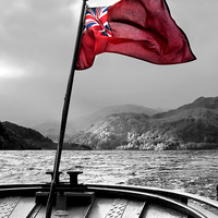 Buy canvas prints of  Red Ensign Isolated. by Linsey Williams
