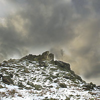 Buy canvas prints of Ominous Clouds Over Beacon Hill, Leicestershire. by Linsey Williams