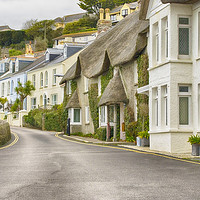 Buy canvas prints of St. Mawes, Sea Front Houses by Linsey Williams