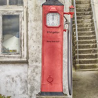 Buy canvas prints of Shell Petrol Pump by Linsey Williams