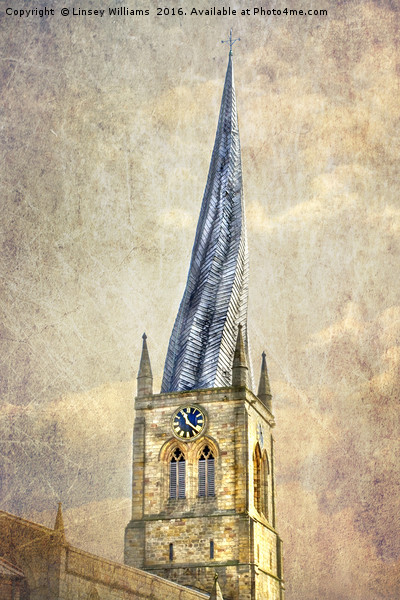 Chesterfield Church Spire Picture Board by Linsey Williams