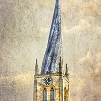 Buy canvas prints of Chesterfield Church Spire by Linsey Williams