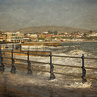 Buy canvas prints of Rough Sea in Swanage Bay by Linsey Williams