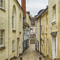 Buy canvas prints of A Backstreet in Bridgnorth by Linsey Williams