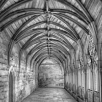 Buy canvas prints of Lincoln Cathedral Cloisters by Linsey Williams