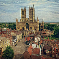 Buy canvas prints of    Lincoln Cathedral                   by Linsey Williams