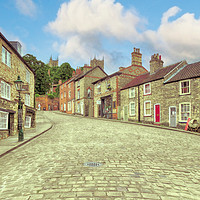 Buy canvas prints of Steep Hill, Lincoln                                by Linsey Williams