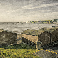Buy canvas prints of Swanage Beach huts Bay by Linsey Williams