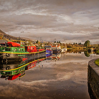 Buy canvas prints of Caledonian Canal at Banavie Scotland by Linsey Williams