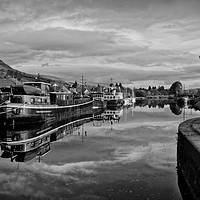 Buy canvas prints of Caledonian Canal at Banavie Scotland by Linsey Williams