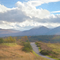 Buy canvas prints of Road Through the Highlands by Linsey Williams