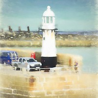 Buy canvas prints of St. Ives Lighthouse by Linsey Williams