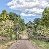 Buy canvas prints of A country House Gateway by Linsey Williams