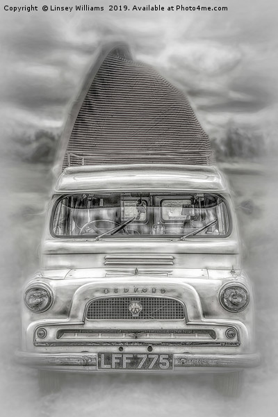 Bedford Camper Van Picture Board by Linsey Williams