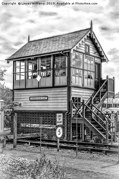 Sheringham East Signal Box Picture Board by Linsey Williams