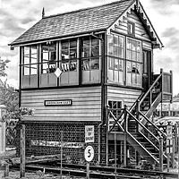 Buy canvas prints of Sheringham East Signal Box by Linsey Williams