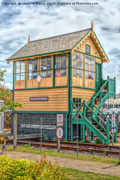Sheringham East Signal Box.  Picture Board by Linsey Williams