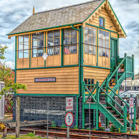 Buy canvas prints of Sheringham East Signal Box.  by Linsey Williams
