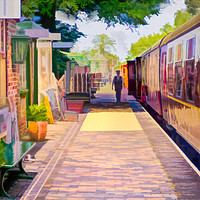 Buy canvas prints of Holt Station, Norfolk by Linsey Williams