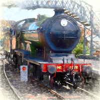 Buy canvas prints of LNER B12 – 8572 Steam Train by Linsey Williams
