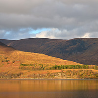 Buy canvas prints of An Autumn View Across Loch Linnhe by Linsey Williams