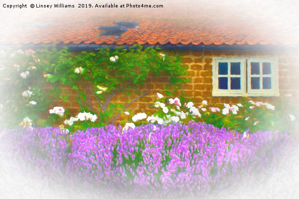 Lavender Cottage Picture Board by Linsey Williams