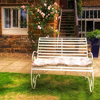 Buy canvas prints of Summer Bench by Linsey Williams