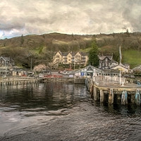 Buy canvas prints of Waterhead Pier, Ambleside by Linsey Williams