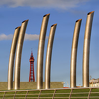 Buy canvas prints of Blackpool Tower and Pipes by Linsey Williams