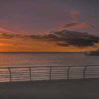 Buy canvas prints of Blackpool Sunset by Linsey Williams