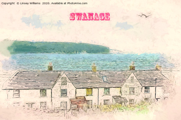 Peveril Point Cottages Swanage Picture Board by Linsey Williams