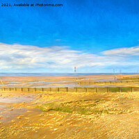Buy canvas prints of Hunstanton Beach impressions 2 by Linsey Williams