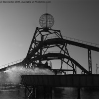 Buy canvas prints of Log Flume Silhouette, Great Yarmouth by Paul Skennerton