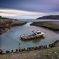 Buy canvas prints of Porlock Weir harbour  by J.Tom L.Photography