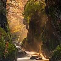 Buy canvas prints of Fairy Glen with the first signs of light … by J.Tom L.Photography