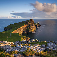 Buy canvas prints of Neist Point Lighthouse Isle of Skye  by J.Tom L.Photography