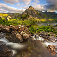 Buy canvas prints of Tryfan and Ogwen Valley Snowdonia North Wales with by J.Tom L.Photography