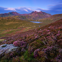 Buy canvas prints of Crib Goch and Snowdon North Wales by J.Tom L.Photography