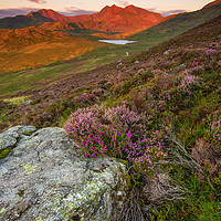 Buy canvas prints of Crib Goch and Snowdon North Wales  by J.Tom L.Photography
