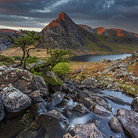 Buy canvas prints of Tryfan mountain with the first light. by J.Tom L.Photography
