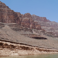 Buy canvas prints of Base of the Grand Canyon - Colorado River by Paula Jardine