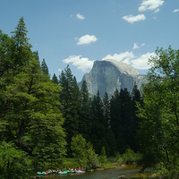 Buy canvas prints of  Half Dome at Yosemite National Park by Paula Jardine