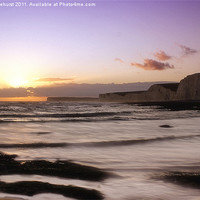 Buy canvas prints of Seven Sisters Sunset by Jay Ticehurst