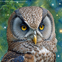 Buy canvas prints of POSH GREY OWL by CATSPAWS 