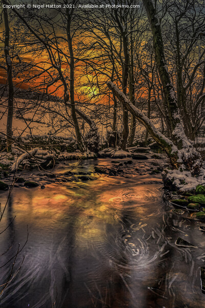 Riverlin Sunset Picture Board by Nigel Hatton
